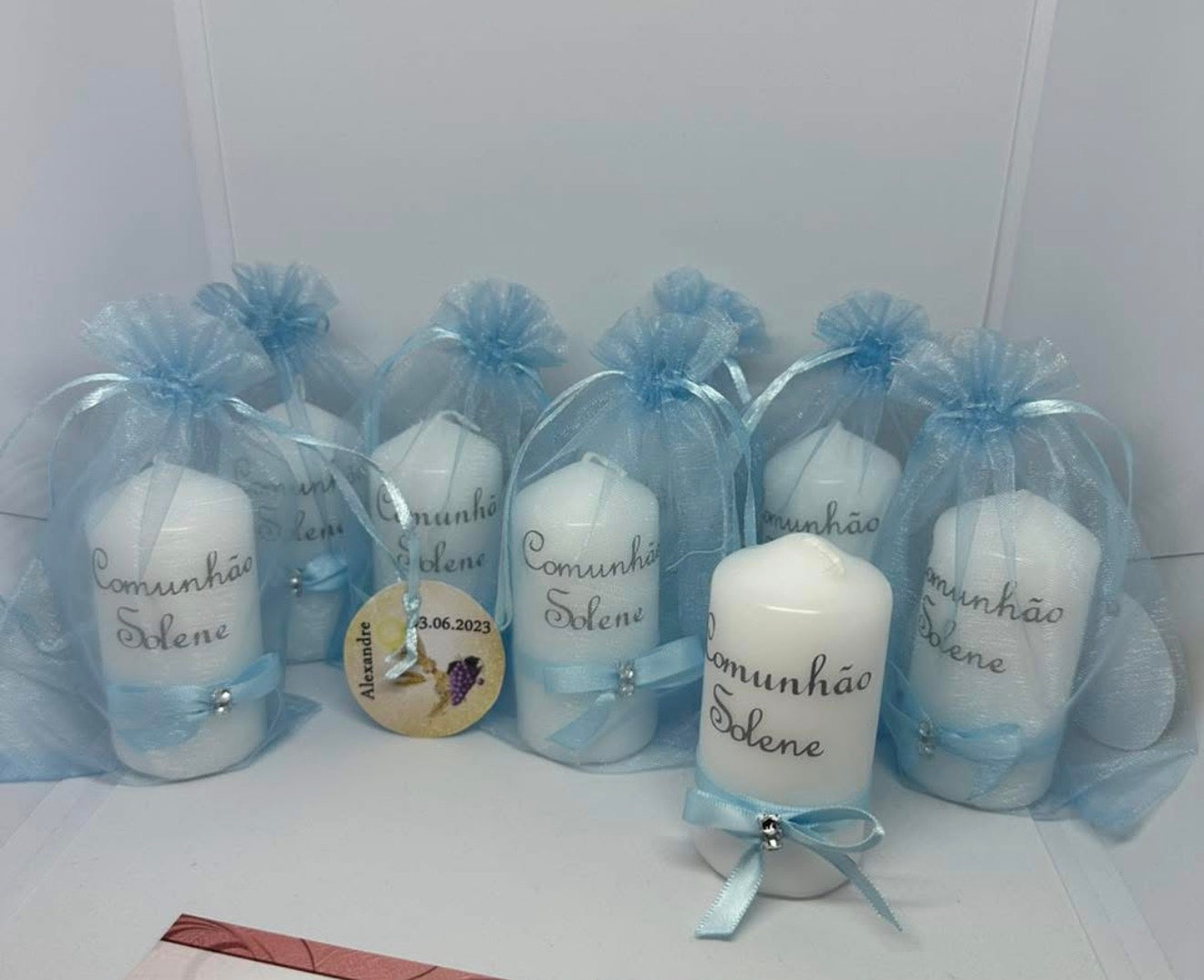 Velas Personalizadas – Batizado & Agradecimento