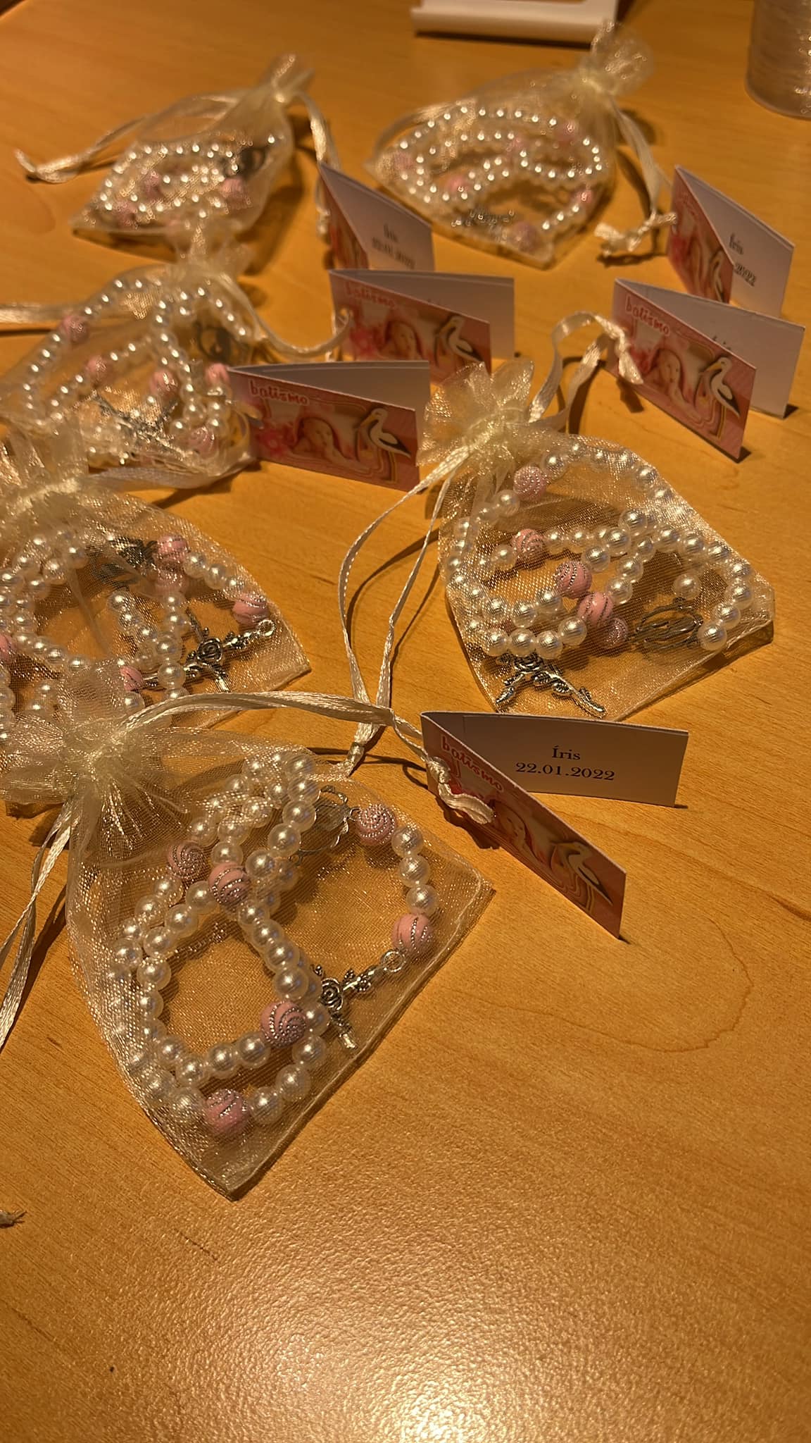 Kit com 5 Terços Personalizados para Lembrancinhas