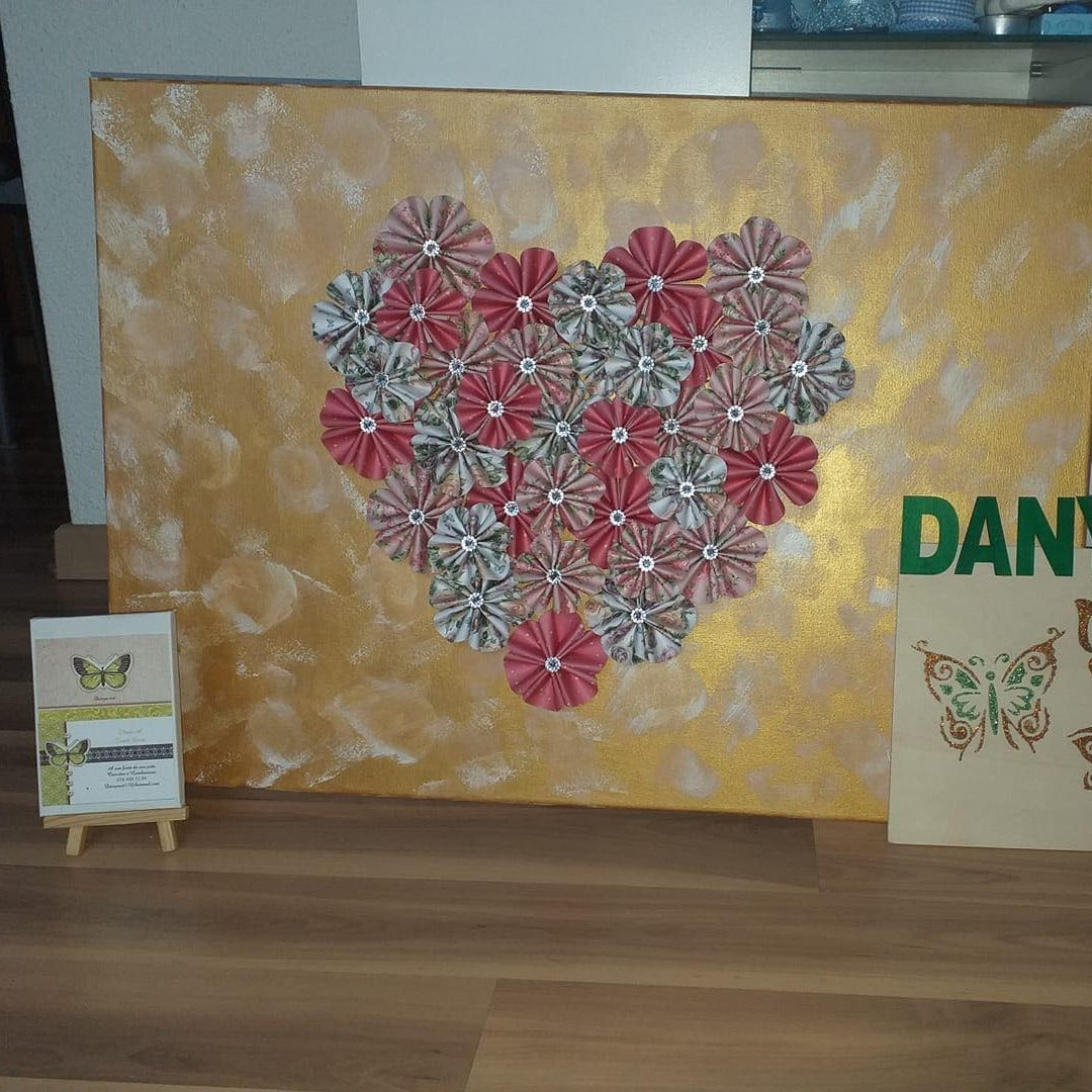 Tela Decorativa Artesanal-Peça única com Design Exclusivo