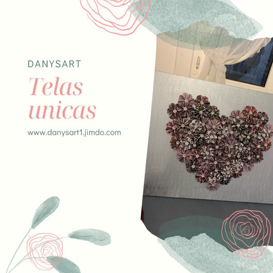Tela Decorativa Artesanal-Peça única com Design Exclusivo